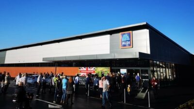 A photograph of ALDI in Hinckley