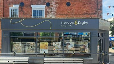 A photograph of Hinckley & Rugby Building Society in Hinckley