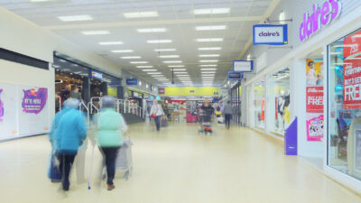 A photograph of Britannia Shopping Centre in Hinckley
