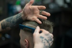 New Turkish Barbers now officially open in former Hinckley Town Centre cafe photograph